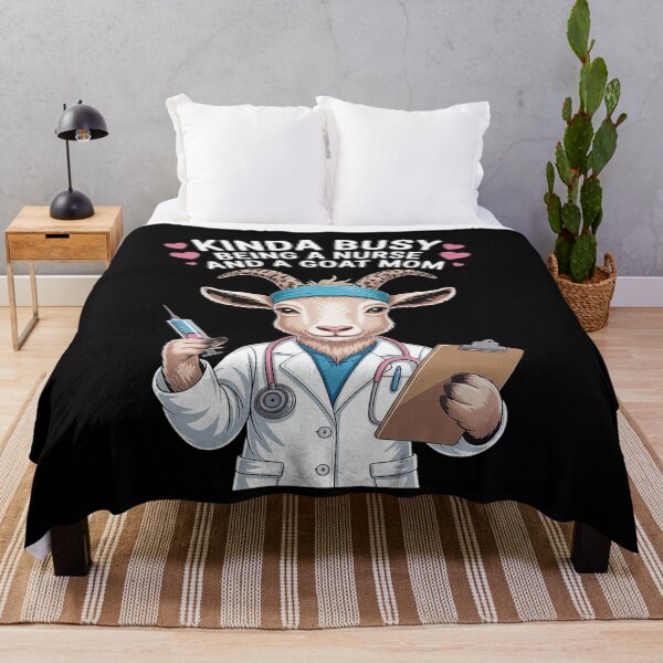Item preview, Kinda busy being a Nurse and a goat designed and sold by HORIZBoutique.