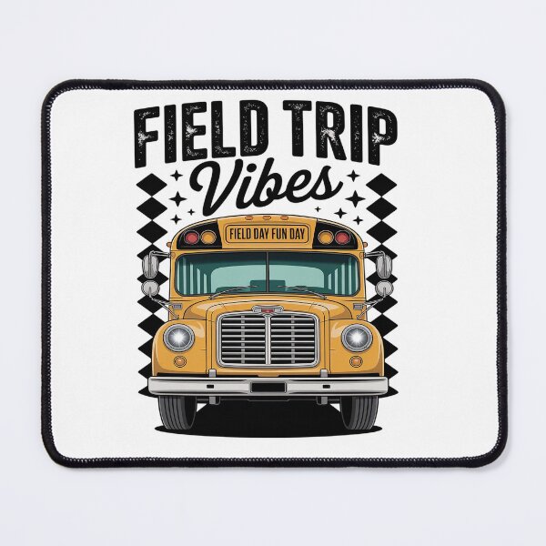 Item preview, Field Trip Vibes Field Day School Bus Yellow Teacher Student designed and sold by KonopikaaArt.
