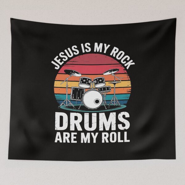 Item preview, Drummer Jesus Drumming Drums Percussion Faith Christian designed and sold by silladive.
