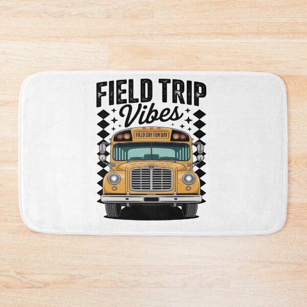Item preview, Field Trip Vibes Field Day School Bus Yellow Teacher Student designed and sold by KonopikaaArt.