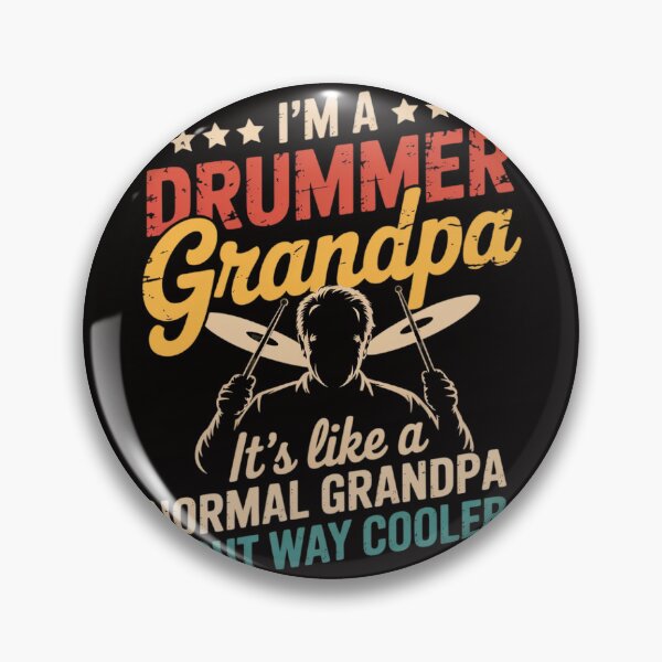 Item preview, Drummer Grandpa It's Like A Regular Grandpa Only Cooler designed and sold by silladive.