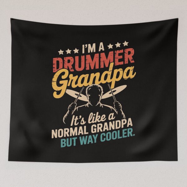 Item preview, Drummer Grandpa It's Like A Regular Grandpa Only Cooler designed and sold by silladive.