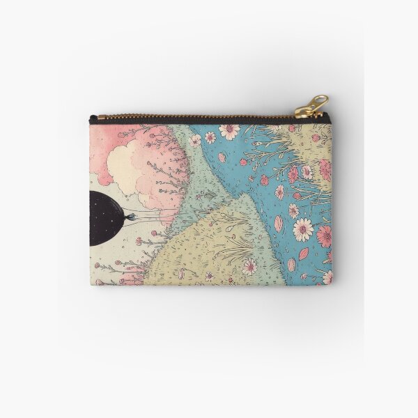 Item preview, Pastel-colored landscape with a black balloon. designed and sold by Mianku | Für das Leben.