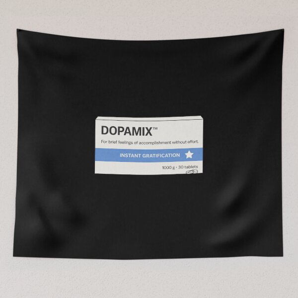 Item preview, Dopamix™ Parody Medicine Shirt – Fake Pharmaceutical Design for Instant Gratification Humor designed and sold by pharmafeels.