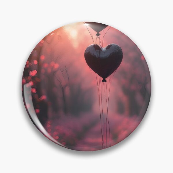 Item preview, Love path with heart-shaped balloons at sunrise designed and sold by Mianku | Für das Leben.
