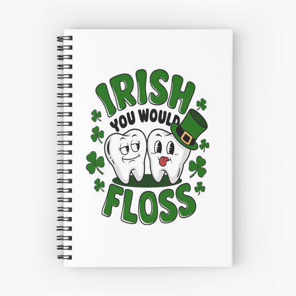 Item preview, Irish You Would Floss Dental Dentist Saint Patrick's Day  designed and sold by KonopikaaArt.