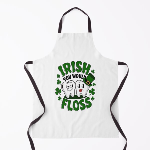Item preview, Irish You Would Floss Dental Dentist Saint Patrick's Day designed and sold by KonopikaaArt.