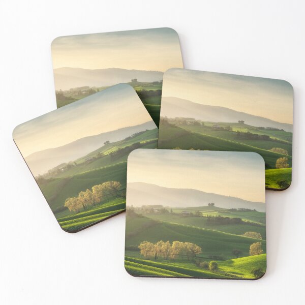 Item preview, Sunset over the countryside of Orciano Pisano in spring, Tuscany, Italy designed and sold by Stefano Orazzini.