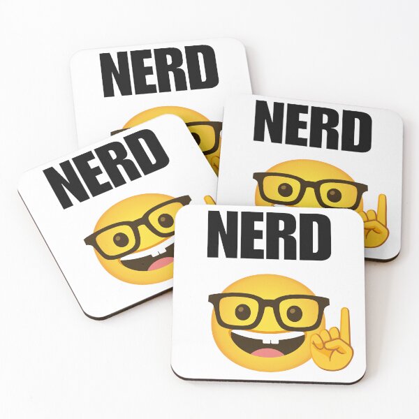 Item preview, Geek Nerd Emoji Illustration designed and sold by Yvettessshop.
