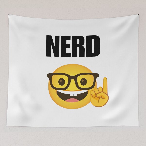 Item preview, Geek Nerd Emoji Illustration designed and sold by Yvettessshop.