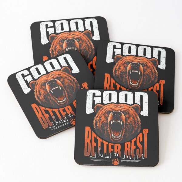 Item preview, Good Better Best Fierce Bear Motivation Vintage Graphic designed and sold by Capisedo.