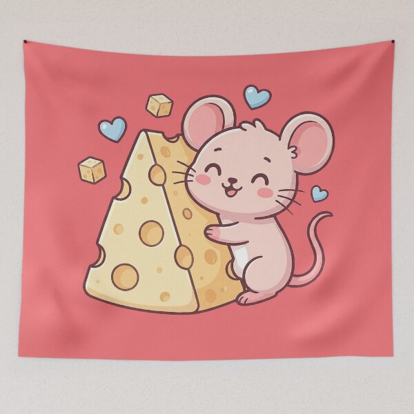 Item preview, Cute pink mouse designed and sold by FluffyGallery.