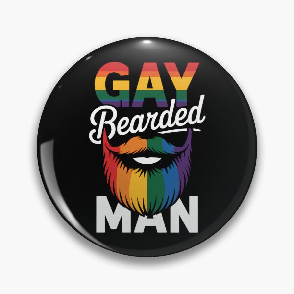 Item preview, Rainbow Pride Month LGBTQ Gay Gay Bearded Man designed and sold by JonathalIngham.