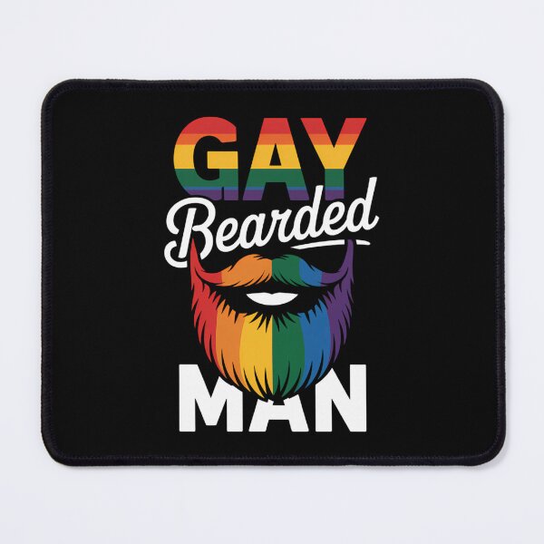 Item preview, Rainbow Pride Month LGBTQ Gay Gay Bearded Man designed and sold by JonathalIngham.