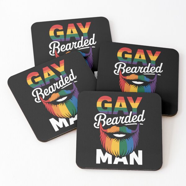 Item preview, Rainbow Pride Month LGBTQ Gay Gay Bearded Man designed and sold by JonathalIngham.