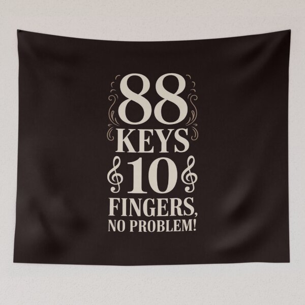 Item preview, 88 Keys 10 Fingers Piano Lover Players Funny Musical Pianist designed and sold by hettingerchaim.