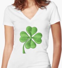 The Luck of the Irish! Good Luck! Women's Fitted V-Neck T-Shirt