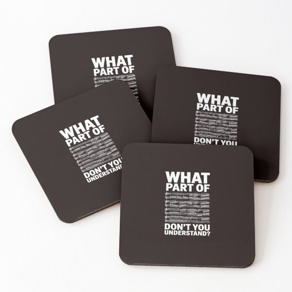 Item preview, What Part Of Don't You Understand Musician Notes Funny Music designed and sold by hettingerchaim.