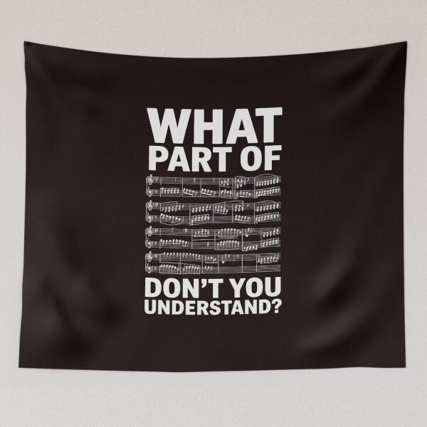 Item preview, What Part Of Don't You Understand Musician Notes Funny Music designed and sold by hettingerchaim.