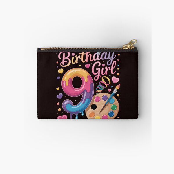 Item preview, 9th Birthday, Girl 9 Years, Painting Art, Number 9 designed and sold by hettingerchaim.