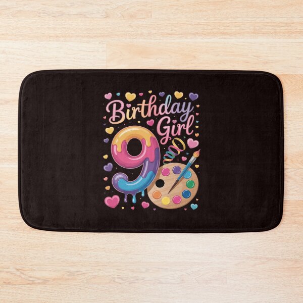 Item preview, 9th Birthday, Girl 9 Years, Painting Art, Number 9 designed and sold by hettingerchaim.