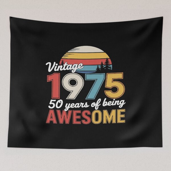 Item preview, Vintage 50 Birthday Decorations Men 50yr 1975 50th Birthday2 designed and sold by VerseFarm.