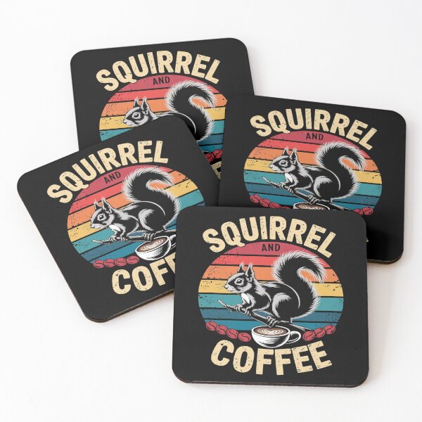 Item preview, Fun Vintage Pet Theme Lover I like Squirrel And Coffee  designed and sold by RsFilsingerArt.