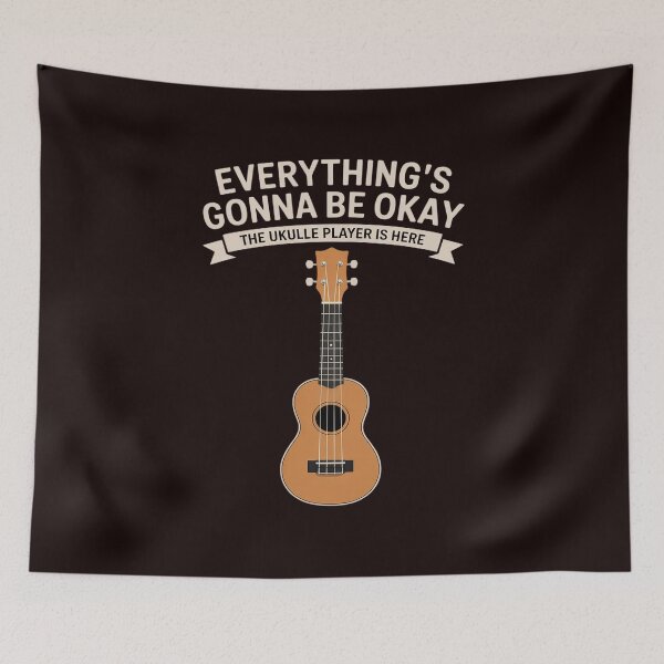 Item preview, The Ukulele Player is Here Ukulele Hawaiian designed and sold by hettingerchaim.