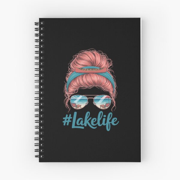 Item preview, Lake Life Messy Bun Kayak Sunglasses Summer Vacation designed and sold by HORIZBoutique.