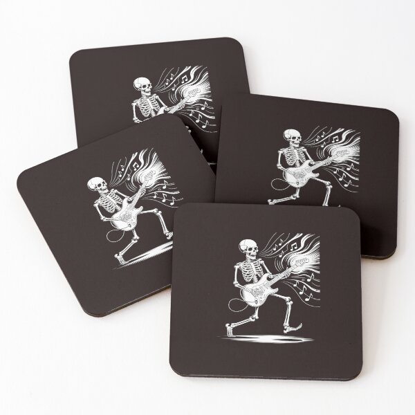 Item preview, Skeleton Playing Guitar Music Gifts For Men Women Rock Band designed and sold by hettingerchaim.