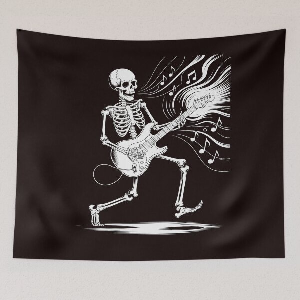Item preview, Skeleton Playing Guitar Music Gifts For Men Women Rock Band designed and sold by hettingerchaim.
