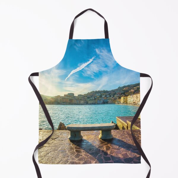 Item preview, Bench on the seafront in Porto Santo Stefano, Argentario, Tuscany, Italy. designed and sold by Stefano Orazzini.