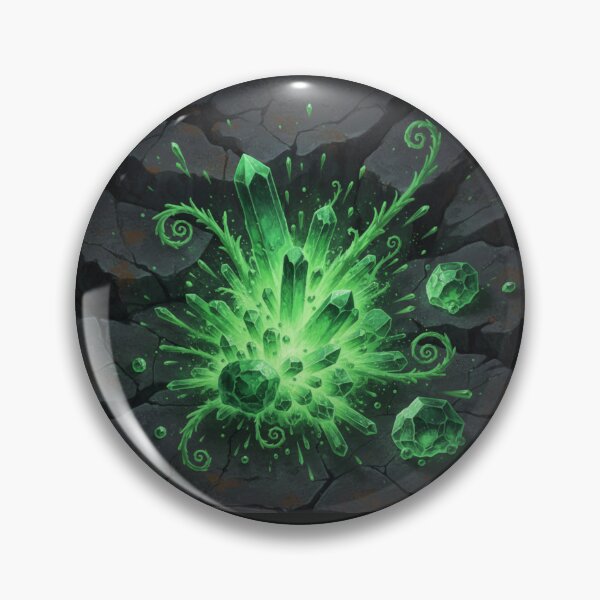 Item preview, Earthbending Emerald Green Black Stone Art designed and sold by RedOrBlueIts4U.