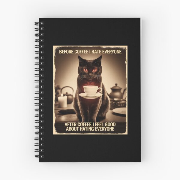 Item preview, Funny Black Cat lover Coffee Meme Sarcastic Humor designed and sold by RsFilsingerArt.