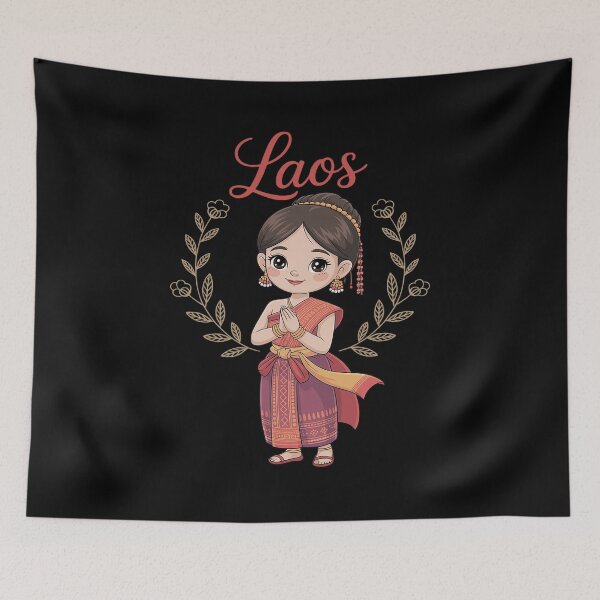Item preview, Laos Lao Laotian Traditional Dress Lao Sinh designed and sold by HORIZBoutique.