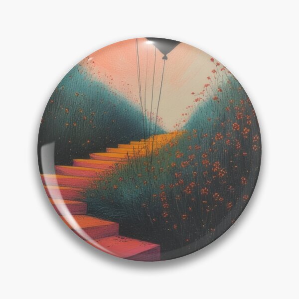 Item preview, Staircase to Heaven with Black Balloon designed and sold by Mianku | Für das Leben.