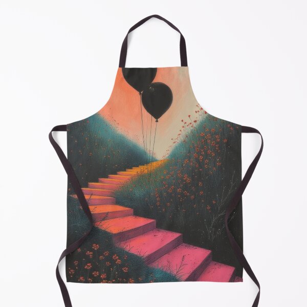 Item preview, Staircase to Heaven with Black Balloon designed and sold by Mianku | Für das Leben.