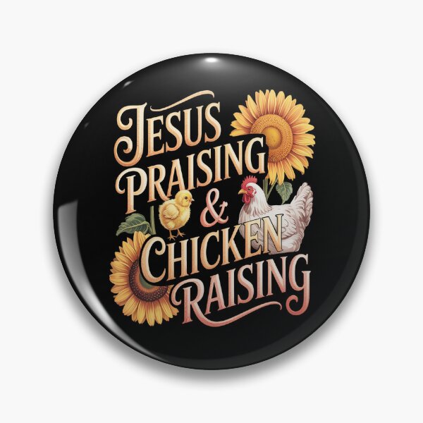 Item preview, Jesus Praising Chicken Raising Funny Faith Farm Girls designed and sold by CottonCandyPrin.