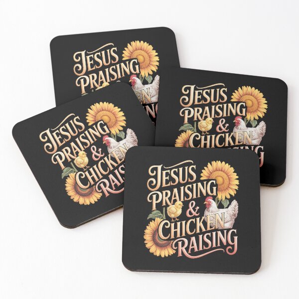 Item preview, Jesus Praising Chicken Raising Funny Faith Farm Girls designed and sold by CottonCandyPrin.