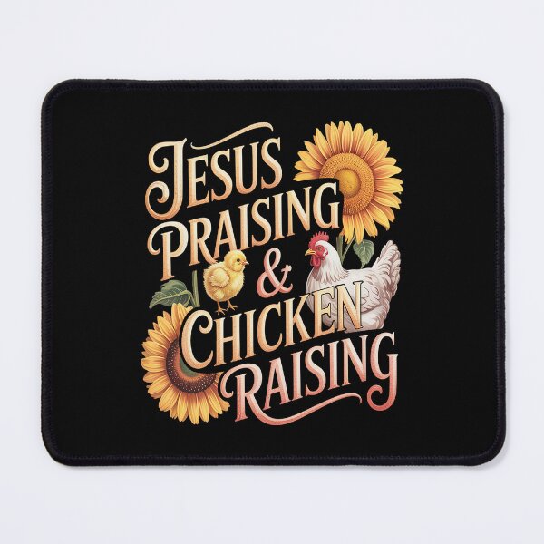 Item preview, Jesus Praising Chicken Raising Funny Faith Farm Girls designed and sold by CottonCandyPrin.