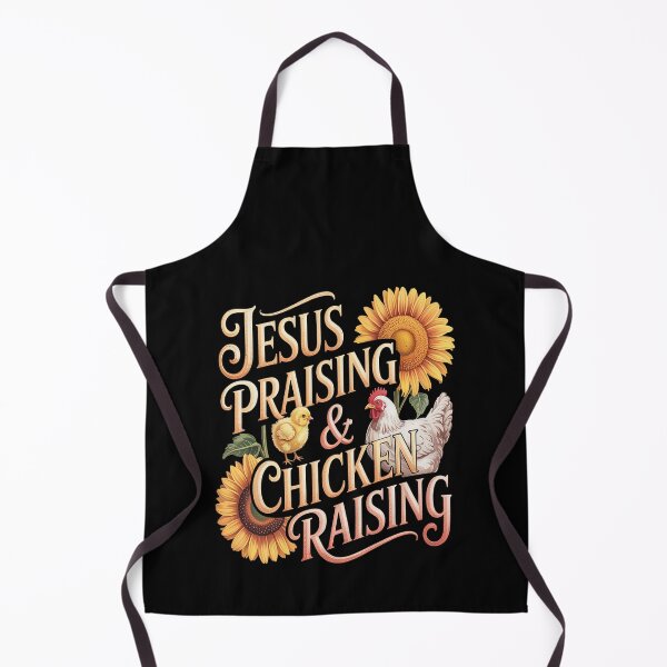 Item preview, Jesus Praising Chicken Raising Funny Faith Farm Girls designed and sold by CottonCandyPrin.