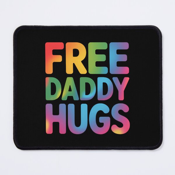 Item preview, Free Daddy Hugs LGBT Pride Month Colorful Rainbow LGBTQ Dad designed and sold by JonathalIngham.