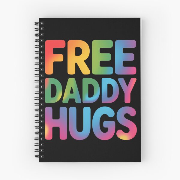 Item preview, Free Daddy Hugs LGBT Pride Month Colorful Rainbow LGBTQ Dad designed and sold by JonathalIngham.