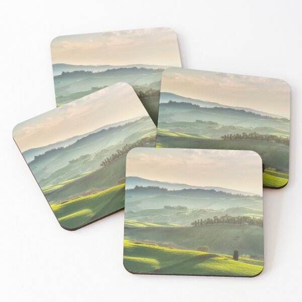 Item preview, Landscape in Pienza with rolling hills at sunset. Tuscany, Italy designed and sold by Stefano Orazzini.