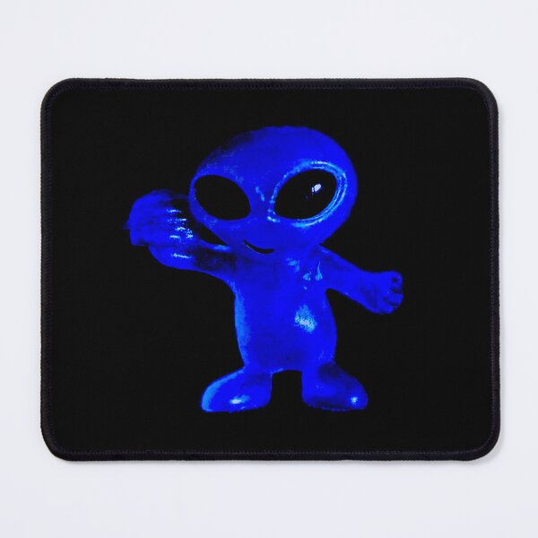 Item preview, Majorelle Blue Alien with Hamburger by ElitebyElise designed and sold by ElitebyElise.