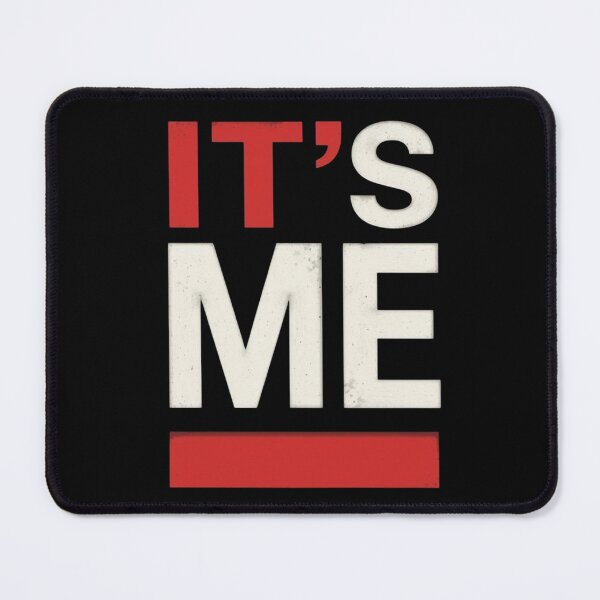 Item preview, Bold Minimalist “IT’S ME” Vertical Poster – High Contrast Red & White Design designed and sold by PixelVibe782.