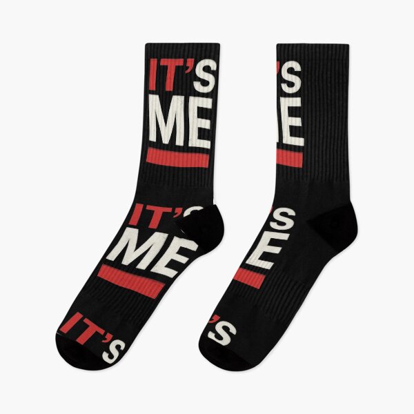 Item preview, Bold Minimalist “IT’S ME” Vertical Poster – High Contrast Red & White Design designed and sold by PixelVibe782.