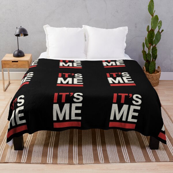 Item preview, Bold Minimalist “IT’S ME” Vertical Poster – High Contrast Red & White Design designed and sold by PixelVibe782.
