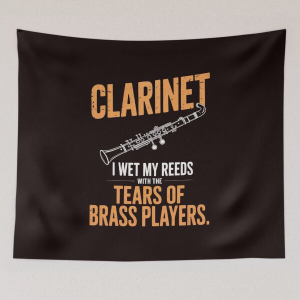 Item preview, I Wet My Reeds With The Tears Of Brass Players - Clarinetist designed and sold by hettingerchaim.
