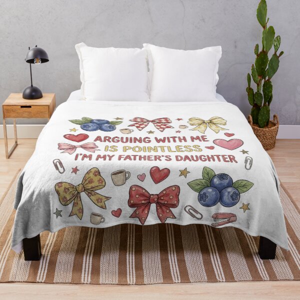 Item preview, Arguing With Me Is Pointless I'M My Fathers Daughter designed and sold by THREE LITTLE BEANS.